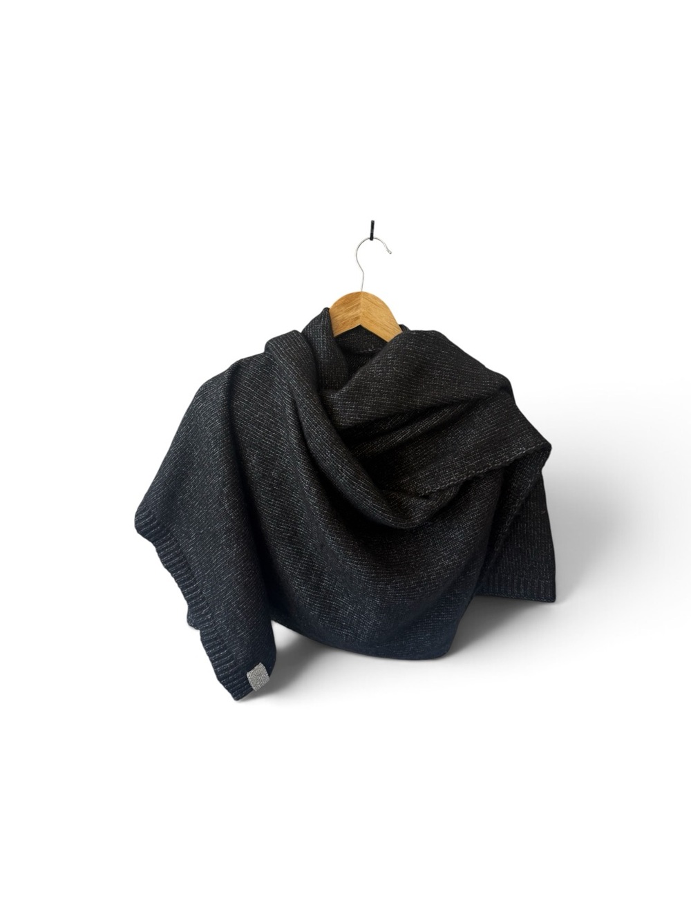 Duffy Dark Charcoal Knit Sweater Wrap